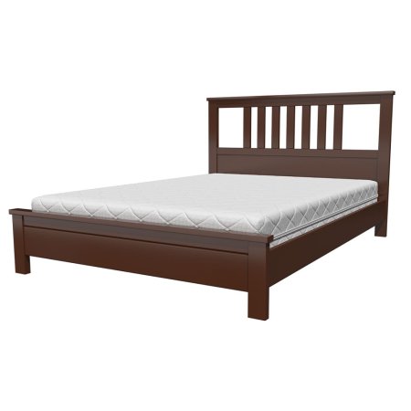 Лаура кровать 160х200 + металлокаркас + ножки (Орех)