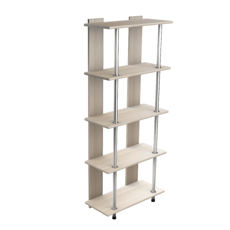 Стеллаж Лиана-4 прямая большая (Шимо светлый)