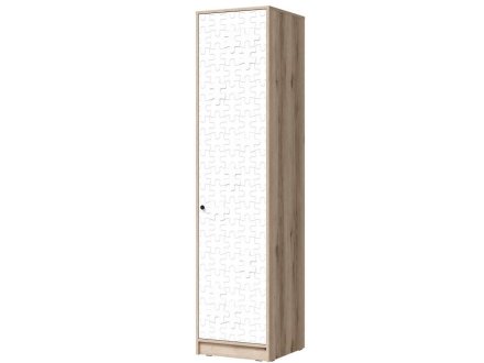 Киви ШК-01 Шкаф-пенал (Дуб делано/белый)