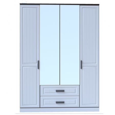 Венеция-1 Секция-26 Шкаф 4 ств. (Венге/Белый)