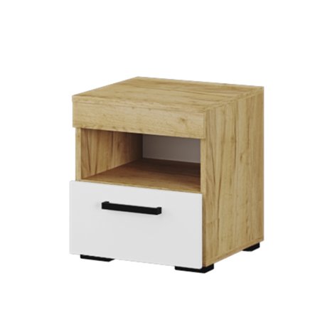 Адель тумба прикроватная (Крафт золотой/Белый)