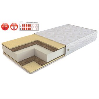 Матрас Эксклюзив кокос плюс (чехол трикотаж)