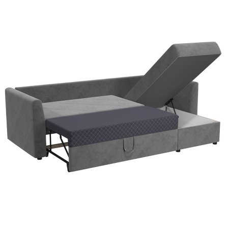 Диван угловой Сидней (Темно-серый)