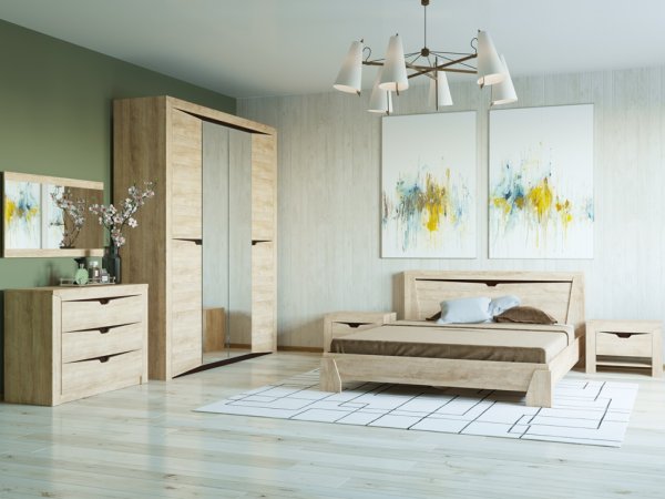 Спальня Версаль 5 комплект 1 (Дуб баррик)