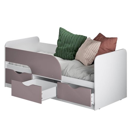 Кровать 0,9 м Стандарт КР-22 80х186 см (Белый/MF13)