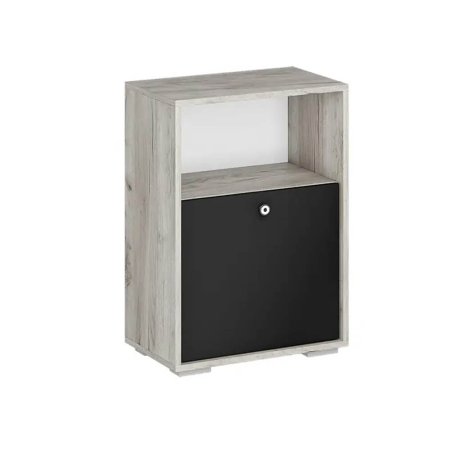 Нанси тумба ТБ-500 (дуб крафт серый/софт черный)