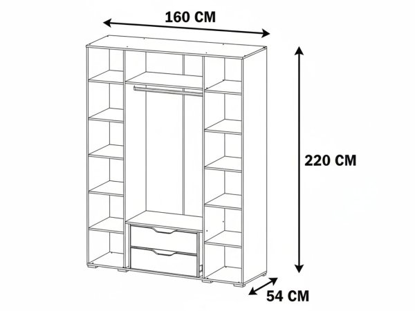 Четырехстворчатые распашные шкафы