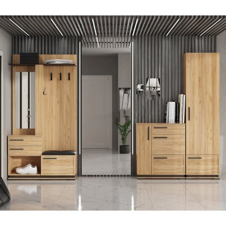 Модена тумба МТ-30 для прихожей (Венге/Гикори рокфорд)