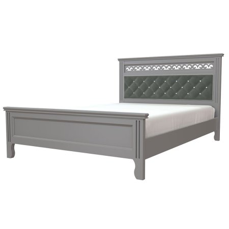 Грация кровать 160х200 + металлокаркас + ножки (Антрацит)