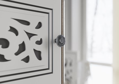 Мадлен стол туалетный (Сонома / матовая Ясень белый Эмаль Ф/п - Серебро)