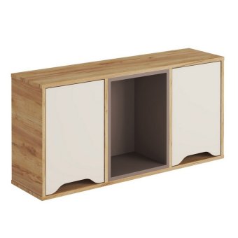 Rich Рич Полка навесная ПН-001 для детской (Миндаль/Глиняный серый)