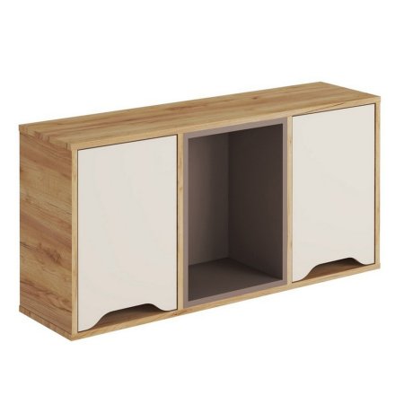 Rich Рич Полка навесная ПН-001 для детской (Миндаль/Глиняный серый)