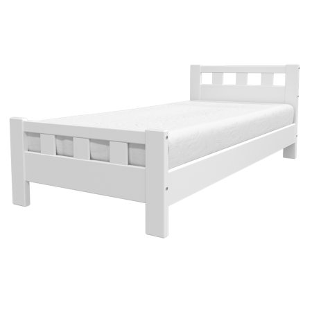 Вероника-2 кровать 90х200 + металлокаркас + комплект ножек (Белый античный)