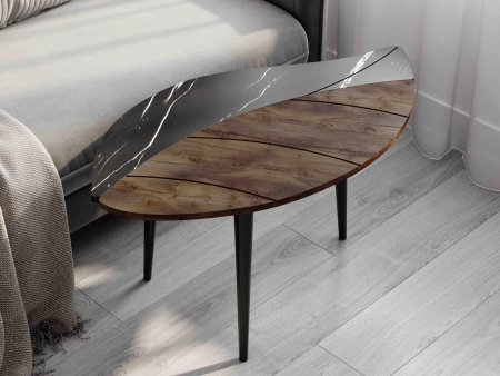 Стол журнальный СЖ-17 (Мрамор / Таксония)