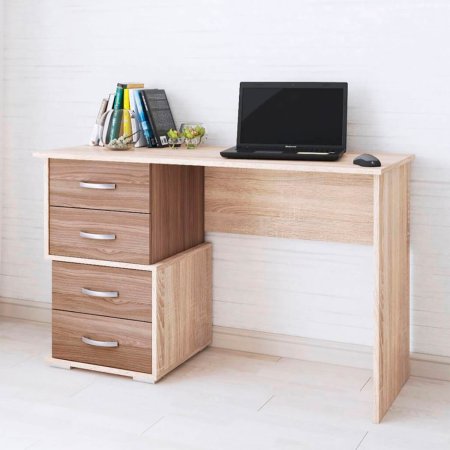 Стол письменный Сити 2 (Шимо темный/Сонома)