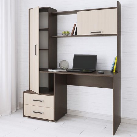 Компьютерный стол Квартет 9 (Венге/Дуб молочный)