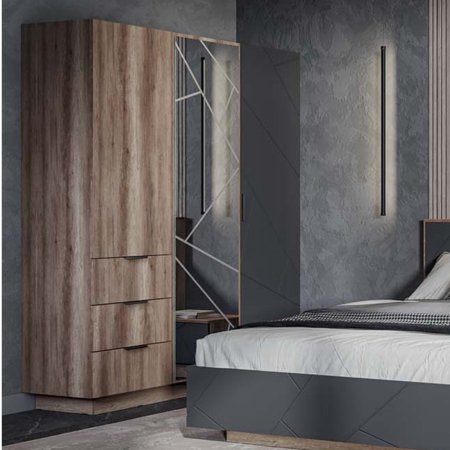 Трёхстворчатые распашные шкафы