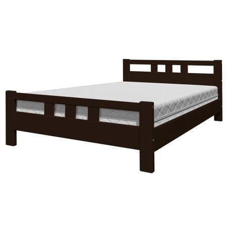 Вероника-2 кровать 120х200 + металлокаркас + комплект ножек (Орех темный)