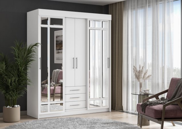 Шкаф-купе Фортуна (Белый)