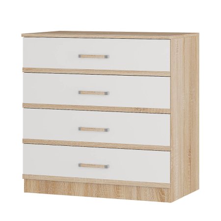 Сакура комод (Сонома/Белый)