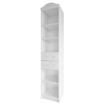 Ki-Ki Стеллаж 450 с ящиками СД 450.1 (белое дерево)