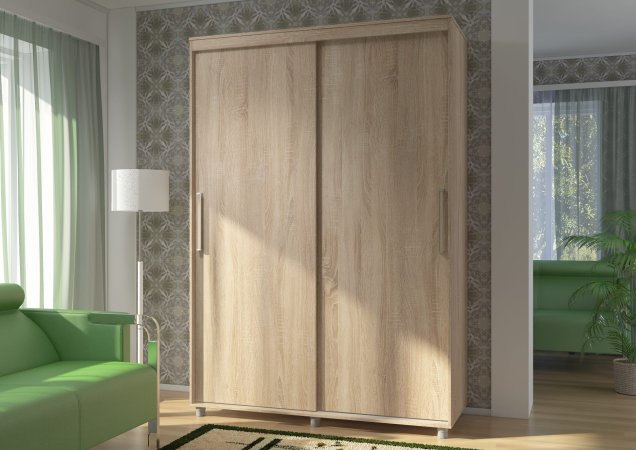 Комфорт-12 шкаф-купе Прайм Без зеркал (Дуб сонома, 150)
