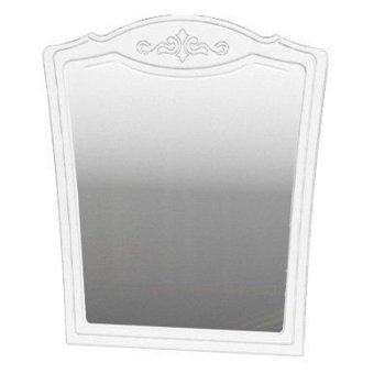 Лотос (ЛАК) зеркало навесное (Белый/Белый жемчуг)