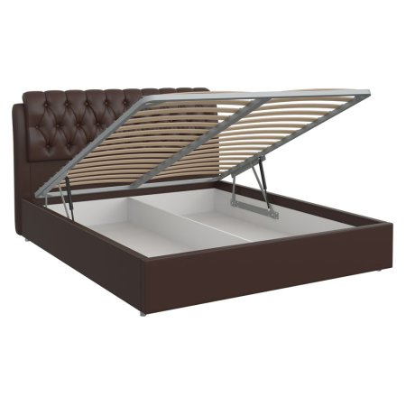 кровать Белиста 160х200 + металлокаркас + подъемный механизм (Шоколад)