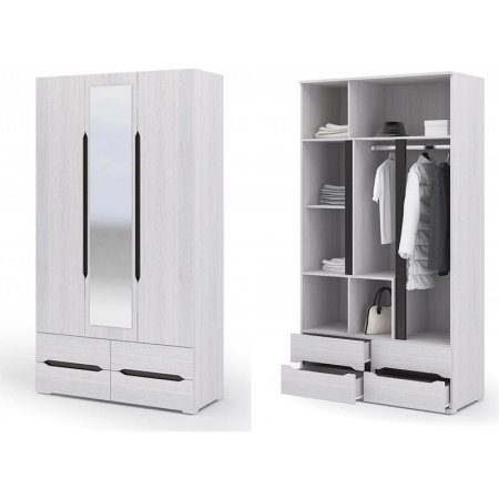 Трёхстворчатые распашные шкафы