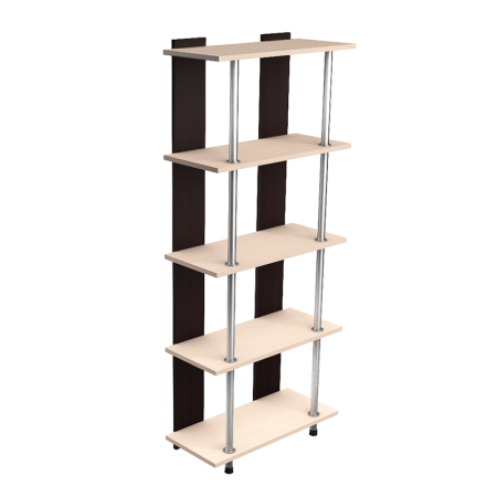 Стеллаж Лиана-4 прямая большая (Венге/Белфорд)