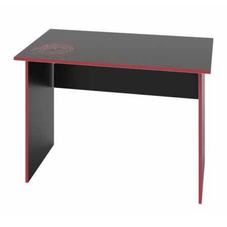 Компьютерный стол КЛ 9.2 (черный/красный)