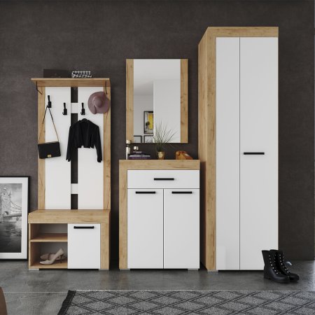 Галант вешалка (Крафт золотой/Белый)