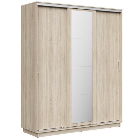 Шкаф-купе Стоун зеркало 3 дверный (Дуб сонома, 210)
