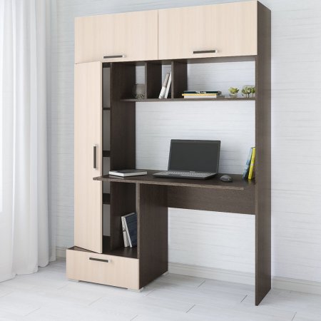 Компьютерный стол Квартет 11 (Венге/Дуб молочный)