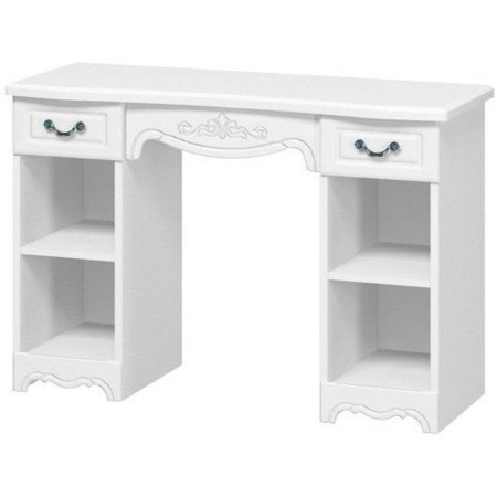 Лотос (ЛАК) стол туалетный (макияжный) (Белый/Белый жемчуг)