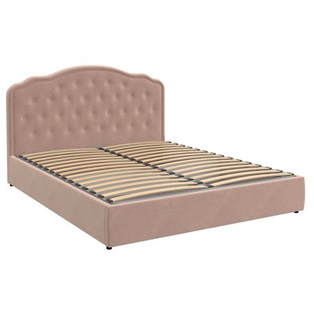 Селин кровать 160х200 + металлокаркас + подъемный механизм (Пудра)