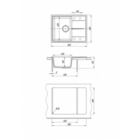Dr.Gans Smart Оливия 620 мойка