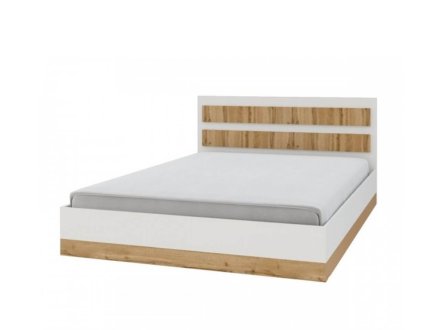 Дубай секция №8 Кровать 1С 160х200 (белый жемчуг/дуб вотан)