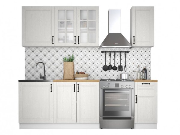 Кухня Ника 1,8м Классика (белое дерево)