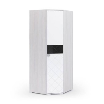 Сальма шкаф угловой ШУ 021 (Анкор/Белый глянец)