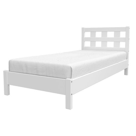 Вероника-4 кровать 90х200 + металлокаркас + комплект ножек (Белый античный)