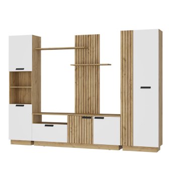 Гостиная Мишель тип 2 ГС-01 (крафт/белый)