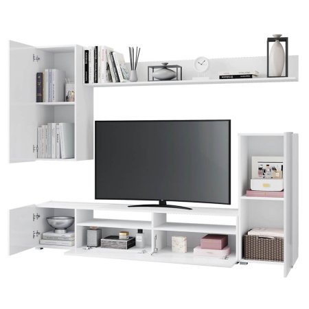 Гостиная Лира ЛДСП (Белый/Белый)