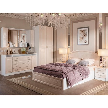 Венеция тумба прикроватная ТБ (белый/жемчуг)