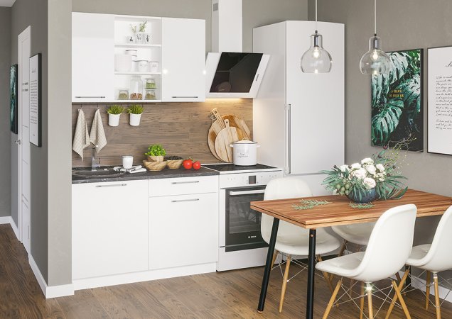 Модульная кухня Олива глянец (Глянец белый)