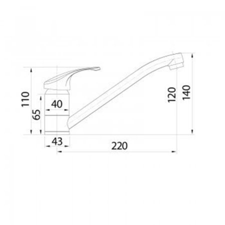 Смеситель TOPZERO WIX 211 CR