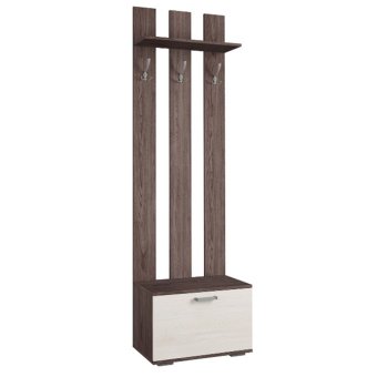 Бриз 4 вешалка (Анкор Темный/анкор белый) ЦРК.БРЗ.04