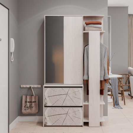 Прихожая Россо ПР-05 (Ясень белый)