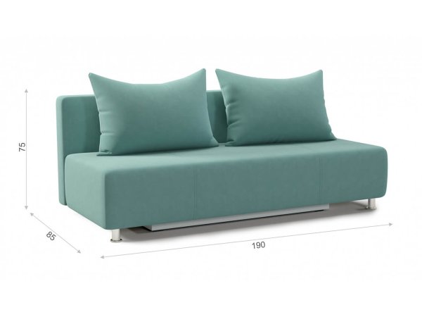 Диван прямой Глория НПБ (Bingo mint)