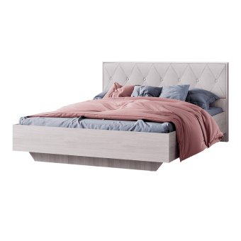Кимберли кровать КР-13 160х200 без основания (ясень белый/белый глянец)